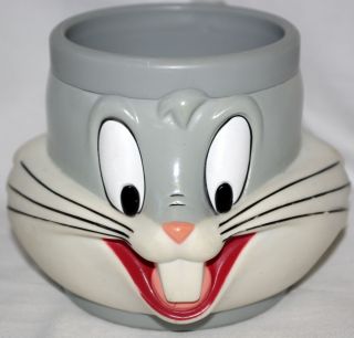   Plastic Warner Bros Bugs Bunny Coffee Cup Mug Collectible 1992