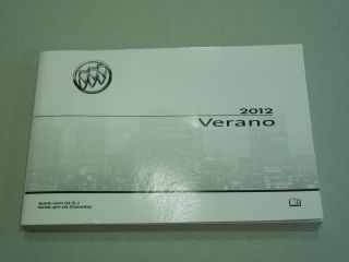  2012 Buick Verano Owners Manual