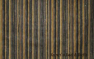 Brown Black Glitter Gold Stripe Stripes Striped Kitchen Den Curtain 