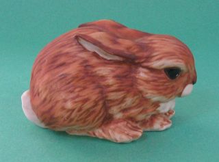 Kaiser Gawantka Lying Brown Rabbit Bunny Hare Bisque Porcelain Animal 