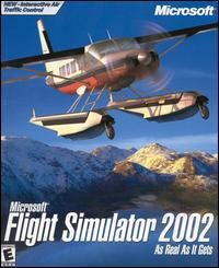 MS Flight Simulator 2002 PC CD Civilian Aviation Pilot Air Plane 