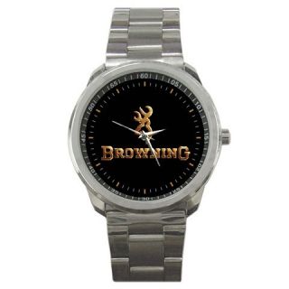 Browning Firearms Stainless Steel Watch Great Gift