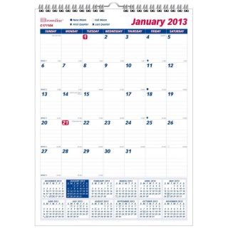 Brownline 2013 Monthly Wall Calendar 15 5 x 22 75 inches C171104 13 