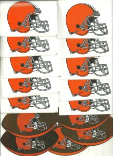 20 NFL Cleveland Browns and 5 Jersey Stickers