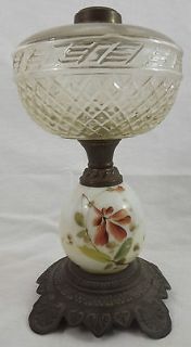 Newly listed Antique Oil Lamp Bradley and Hubbard B & H Victorian 