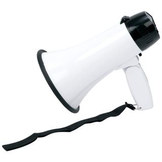 portable hand held loud bullhorn megaphone w siren maxam megaphone 