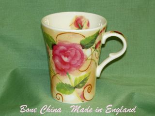 English Bone China~PINK ROSES~ Design Coffee Tea Mugs~New~Made in 