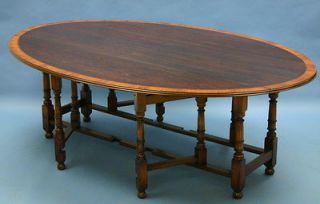 antique style irish wake solid oak gateleg dining table time