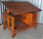 antique industrial wood drafting table ca 1920s enlarge buy it