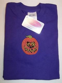 Happy Halloween Jack OLantern Pumpkin Embroidered Toddler or Youth T 