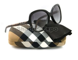 New Burberry Sunglasses Be 4077A Black 3177 11 Auth