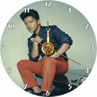 Brand New Singer Songwriter Bruno Mars CD Clock