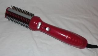 Red Revo Styler Hot Air Brush Rotating Hot Air Hair Brush Turns Both 