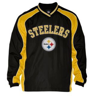 NFL Pittsburgh STEELERS Slotback Pullover Colorblock Jacket (2XL) FREE 