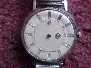 Vintage Louvic 17 Jewel Mystery Dial Mens Wrist Watch