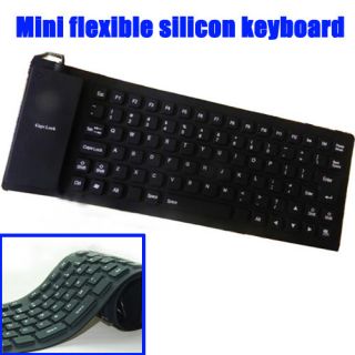   Portable Waterproof Roll Up Silicone Keyboard for Tablets eReaders bry