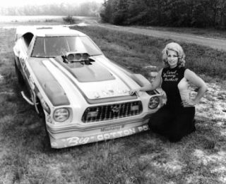Carol Bunny Burkett Mustang II Alky Funny Car Photo