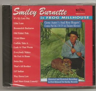 Smiley Burnette CD Smiley Burnette Is Frog Millhouse New SEALED 