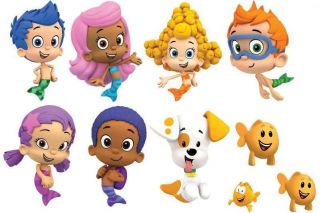 12 Bubble Guppies Edible Stand Up Cake Decoration Toppers