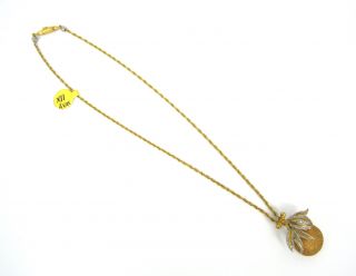 Hand Made Italian Buccellati 18K Gold Orange Necklace