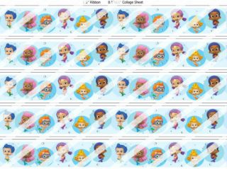   Cake Ribbon Strips Decoration Toppers Bubble Guppies R1