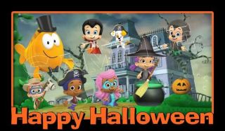 Bubble Guppies Halloween Frosting Sheet Edible Cake Topper