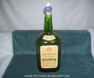 Older Buchanans Deluxe Scotch Whisky Bottle Green 133 1 3 Ounces 