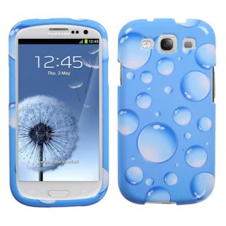   III 3 Hard Protector Case Snap on Phone Cover Blue Bubbles