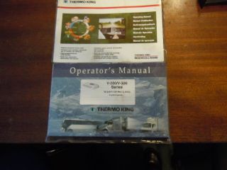 Thermo King Owners Manual for V200 V300 Series Exc Condition