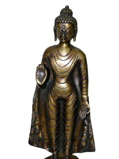 13 Buddha Statue Tibetan Buddha Zen Buddhism Standing Buddha Brass 