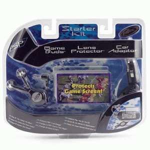 PSP Starter Kit Game Bude Lens Protector Car Adaptor
