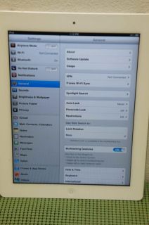 Apple iPad2 16GB MC979LL  A1395 Wi Fi 9 7 Tablet  No 
