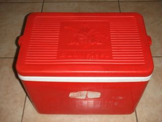 Vintage 1980s Promo Official Budweiser Beer Large Cooler Ice Chest Bee 