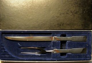   Stainless Steel CARVING SET Knife Fork BYFIELD Pattern in Original Box