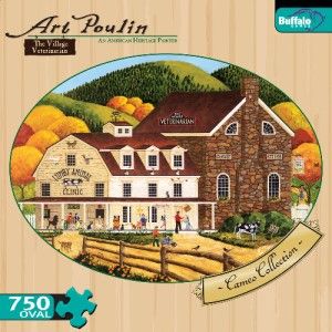 Buffalo Games Art Poulin The Village Veterinarian Jigsaw Puzzle 750 PC 