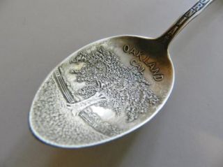   Silver Souvenir Spoon Oakland CA Sutters Fort Watson Co C 1910