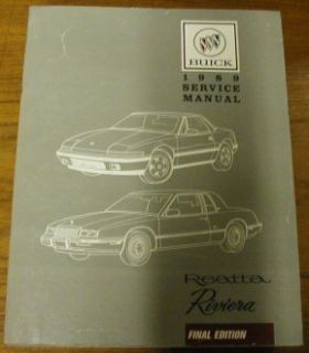 Buick 1989 Reatta Riviera Service Shop Repair Manual