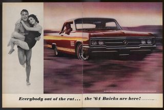 1964 Buick Wildcat LeSabre Special Skylark Electra 225 4 Page Ad 