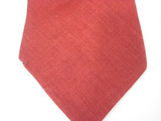 you are bidding on a bullock jones red linen tie this handsome tie is 