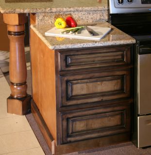Pecan Maple Glaze Kitchen Cabinets Rustic Finish Sample Door RTA All 