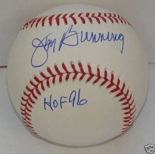  Jim Bunning Autograph Baseball Phillies HOF