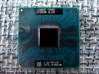 Intel Core2 Duo T5450 SLA4F Socket P Mobiel CPU Processor 1 66GHz 2MB 