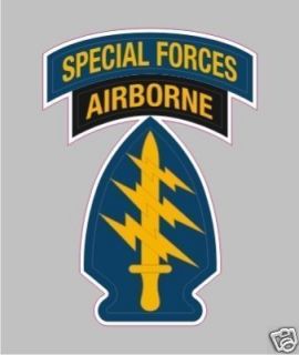   2120 Army Special Forces Airborne Military Bumper Sticker Decal