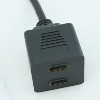 HDMI Female Y Splitter Adapter Cable For Plasma Digital TFT/LCD