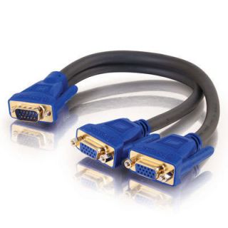 Cables To Go 29610 Ultima HD15M to Dual HD15F SXGA Monitor Y Cable VGA 