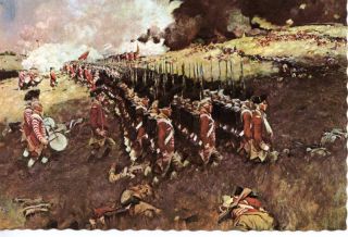 The Battle of Bunker Hill by Howard Pyle Unused PSTCRD