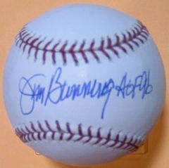 Jim Bunning Autographed Signed MLB Baseball Detroit Tigers w HOF 96 