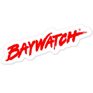 Baywatch Car Bumper Sticker Decal 7 x 3