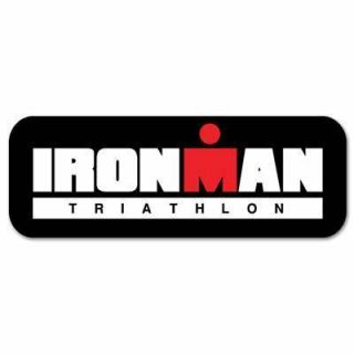 Ironman Triathlon Car Bumper Sticker Decal 8 x 3