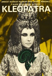 Cleopatra Czechoslovakian Orig Movie Poster 1964 11x16